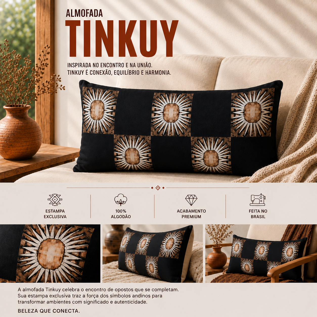 Capa de Almofada Tinkuy
